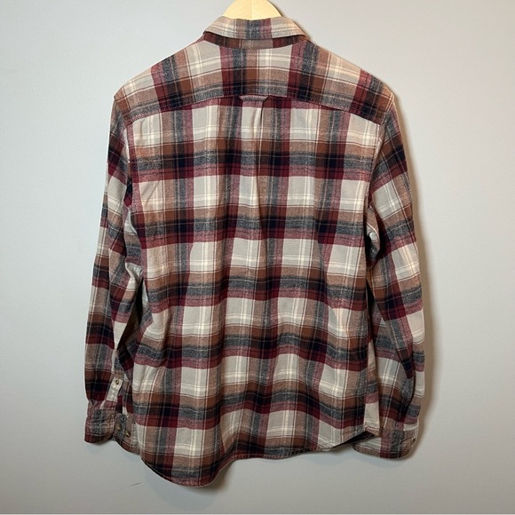 Eddie Bauer Plaid Flannel Button Down Men’s L Long Sleeve Shirt Outdoors Western - Picture 3 of 5